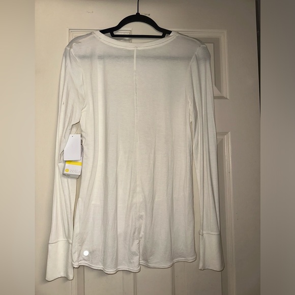 NWT Zella All Day Long Sleeve Twist Front Shirt size M - Picture 2 of 7